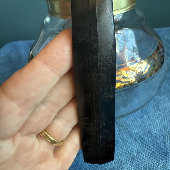 Vintage Retro Cory Glass Coffee Percolator 50s-60s Bakelite Gold Accents MCM - Picture 9 of 11